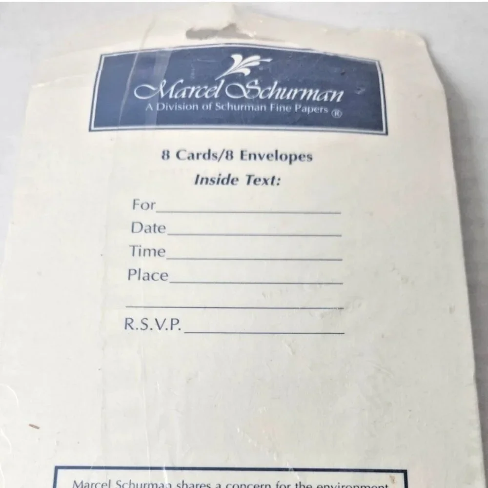 Vintage Baby Shower Invitations Marcel Schurman Sealed Teddy Bear Umbrella